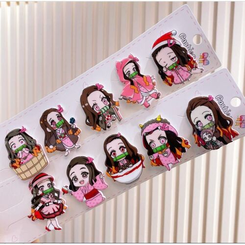 Lot De 30 Pinces À Cheveux Créatives Demon Slayer Pour Filles, Pinces À Papier En Forme De Lettres Décoratives Et Mignonnes, Fournitures Scolaires Et De Bureau