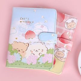Carnet De Notes Dessin Animé Fruit Lapin Chat Mignon Avec Boucle Magnétique, Carnet De Notes Agenda Journal, Papeterie Fournitures Scolaires Et De Bureau