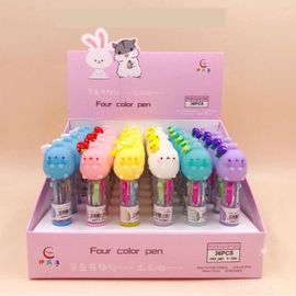 Mini Lapin Molang 4 Couleurs, 36 Pièces/Lot, Stylo À Bille Mignon Boule De Fruits, Fournitures D'écriture Scolaires Et De Bureau, Papeterie Cadeau