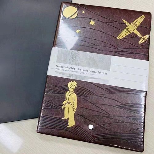 Bloc-Notes Classique Mss Le Petit Prince, En Cuir Et Papier De Qualité, 192 Pages, Écriture Soignée Et Élégante