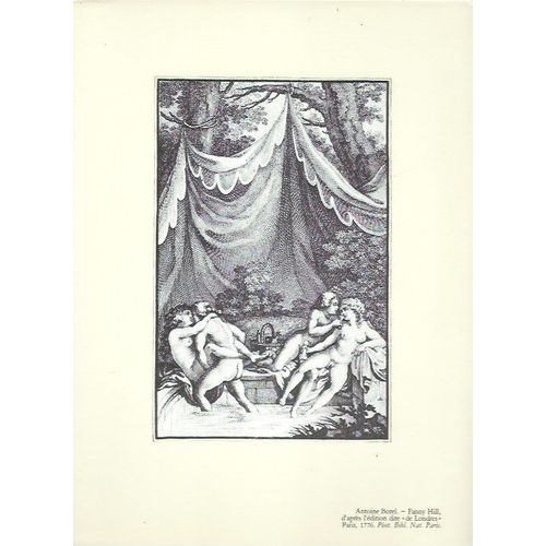 Reproduction De Gravure D'antoine Borel, Fanny Hill, Paris 1776, Erotisme, Curiosa, Erotique