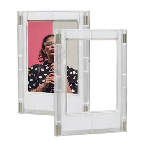 cadre Photo Instax Mini 3 pouces, Film coloré Double face magnétique pour réfrigérateur, cadre Photo avec aimants pour enfants