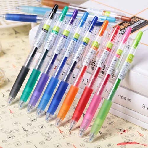 Stylo À Gelée De Couleur, 5 Pièces, 0.38mm