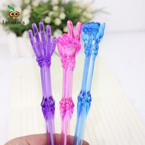 Stylos À Bille Créatifs En Os 3 Pièces/Lot, Kawaii Pour Enfants, Cadeaux Pour Enfants, Papeterie Mignonne, Fournitures Scolaires De Bureau, Nouveauté Amusante