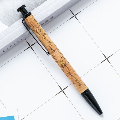 1 Piece Lytwtw's Press Ballpoint Pen Wood Grain Metal Stationery School Office Supplies High Quality Pens