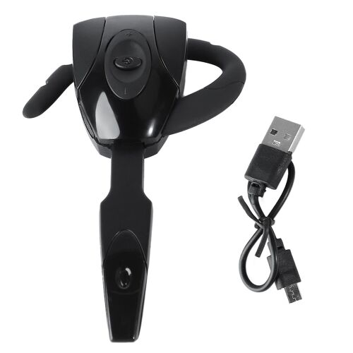 Bluetooth Écouteur Single Ear Unique Shape Comfortable Wear Noir Rechargeable Casque sans fil