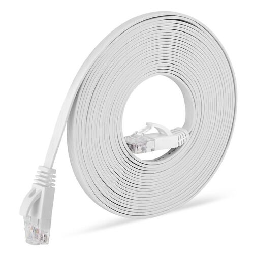 1000Mbps Gigabit Câble Réseau 98ft RJ45 Port CAT6 Câble Réseau Câble Ethernet pour Routeurs Ordinateurs Blanc