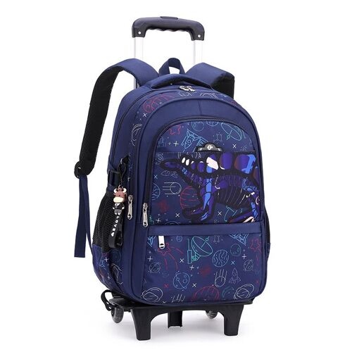 Trolley cartable école primaire garçons mode carte étoile dinosaure grande capacité