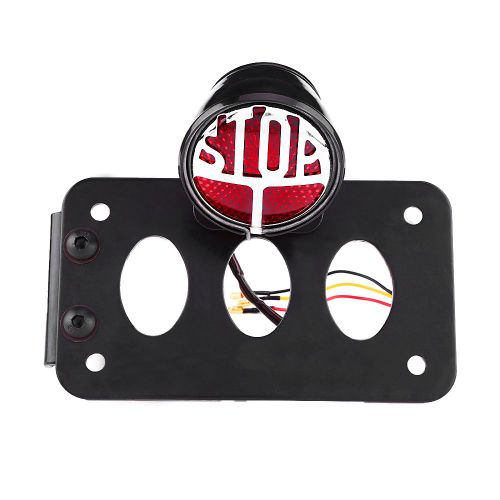 Lampe De Plaque D'immatriculation De Feu ArrièRe De Moto à Montage LatéRal Universel Avec Support