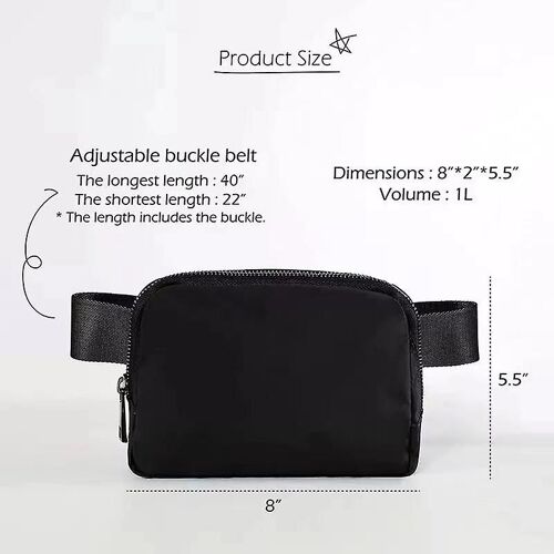 Sacs Fanny Pack pour Femmes Sacs à bandoulière avec ceinture réglable Mode Waist Packs Running Female Sac de randonnée