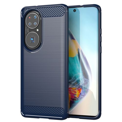Coque Huawei P50 Pro,Etui pour Huawei P50 Pro,Etui en silicone pour Huawei P50 Pro,Convient a la Huawei P50 Pro,Bleu