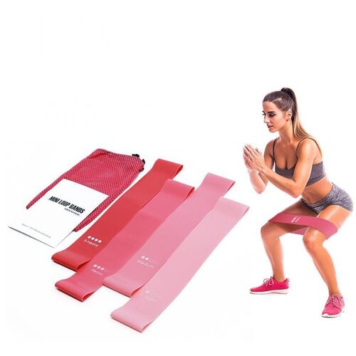 Bandes De Résistance De Yoga De Remise En Forme 4 Pièces
