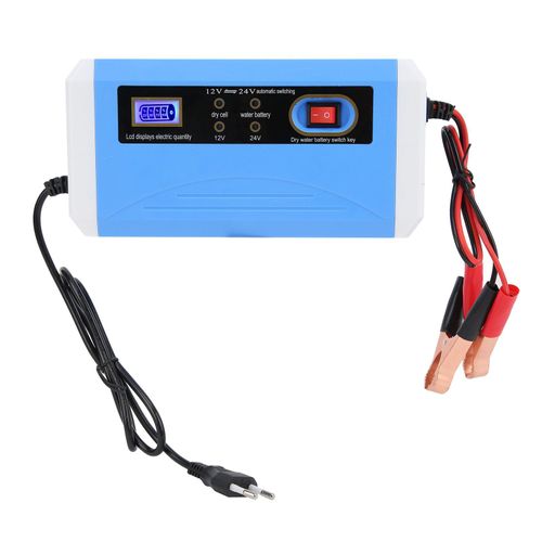 Chargeur De Batterie De Voiture 12v/24v, Affichage Lcd Intelligent Efficace, Transfert Automatique, RéParation D'impulsions Pour 10ah-200ah 110-240v