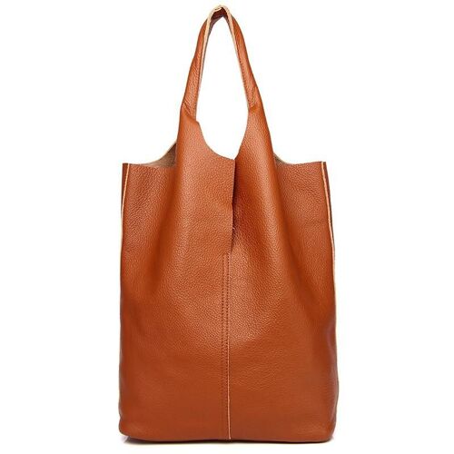 Luxury Soft Genuine Leather Women Shoulder Bag Natural Leather Casual Female Totes Bag Brand Designer Large Lady Handbag Cowhide, Jaune