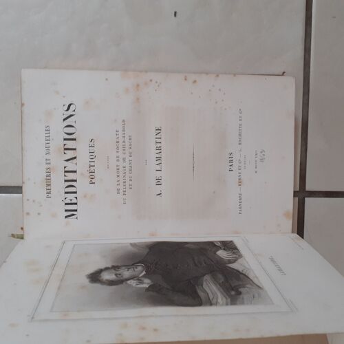 Prelmères Et Nouvelles Méditations Poètiques. A. De Lamartine.1863.