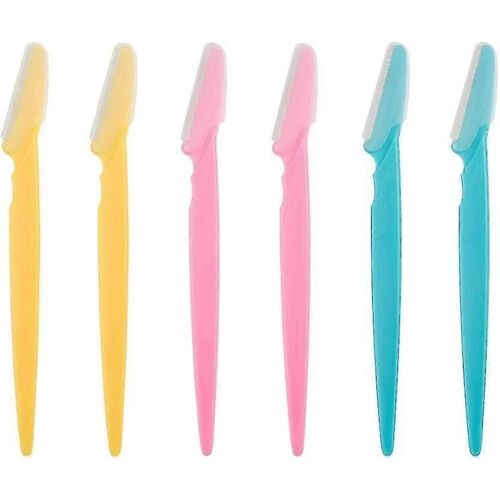 Outil De Dermaplaning Exfoliant, Rasoir À Sourcils, Rasoir Facial Dermaplane Rasoirs Avec Couverture De Précision Pour Femmes Et Hommes Pack De 6
