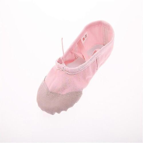 Chaussures De Ballet Pour Filles Toile Split Sole Pantoufles De Danse Yoga Flats Chaussures De Gymnastique Taille 30