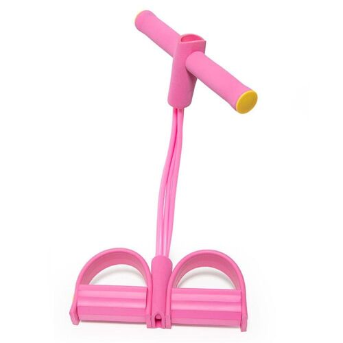 Bodybuilding Yoga Accessories Anti-slip Pedal Resistance Bands Multifunction Tension Rope Pilate Belt Gym Fitness Equipment, Rose