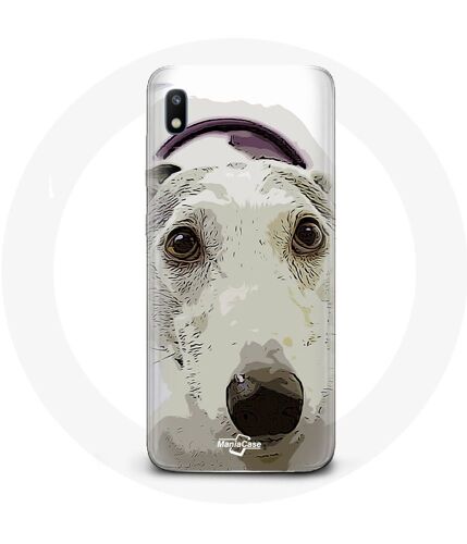 Coque Pour Samsung Galaxy A10 Chien De Pitbull Blanc