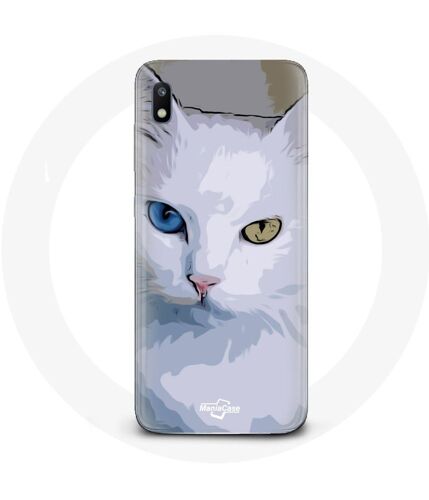 Coque Pour Samsung Galaxy A10 Turc De Van Chat Oeil Bleu Et Oeil Jaune