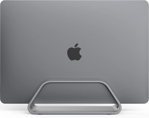Support Vertical Pour Ordinateur Portable Macbook, Compatible Avec Macbook Pro, Macbook Air, Support Pour Ordinateur Portable Apple, Support Vertical En Aluminium, Gris Sidéral