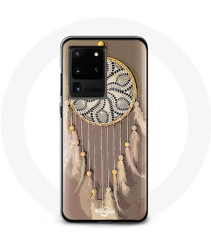 Coque Pour Samsung Galaxy S20 Ultra Attrape Rêve Marron Capteur De Rêves
