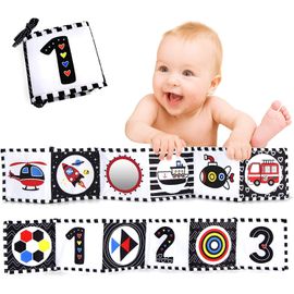 Livre Tissu Bébé Eveil 0 3 6 Mois, Livre Tissu À Suspendre Livre De Naissance Livre Sensoriel Bebe Eveil 0-3 Mois Garçon Fille(Transport)