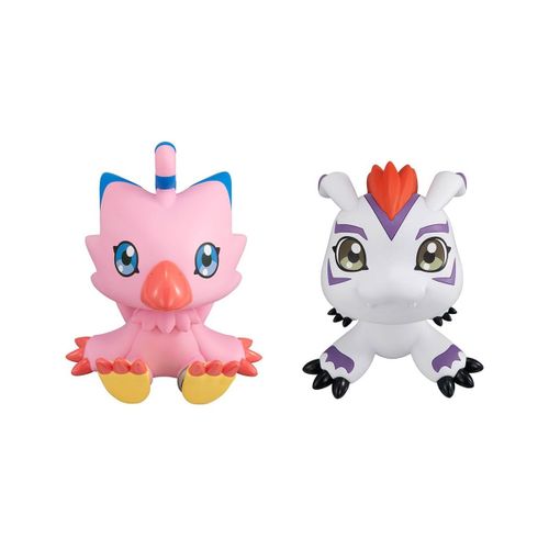 Digimon Adventure - Statuette Look Up Piyomon & Gomamon 11 Cm (Avec Cadeau)