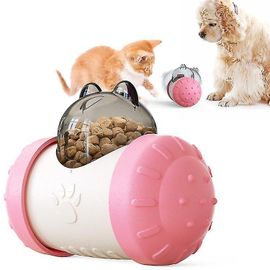 Gobelet Pour Chien Qui Fuit, Jouet Interactif, Distributeur De Nourriture Lente, Jouet Rose