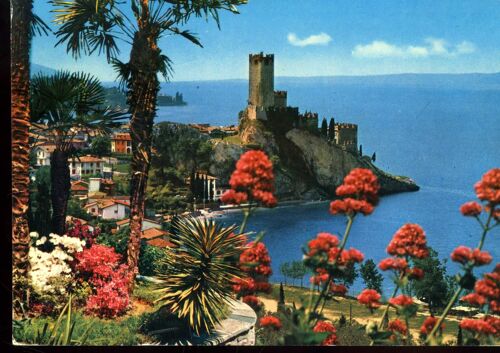 Carte Postale De Malcesine (Italie) Lac De Garde : Le Château