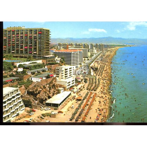 Carte Postale De Torremolinos (Espagne) Vue Aérienne De La Plage Du Bajondillo