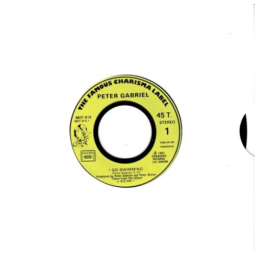Peter Gabriel (Genesis) I Go Swimming + Solsbury Hill (Tirage Spécial Juke-Box)