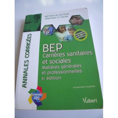 Livre Bep Carrières Sanitaires Et Sociales