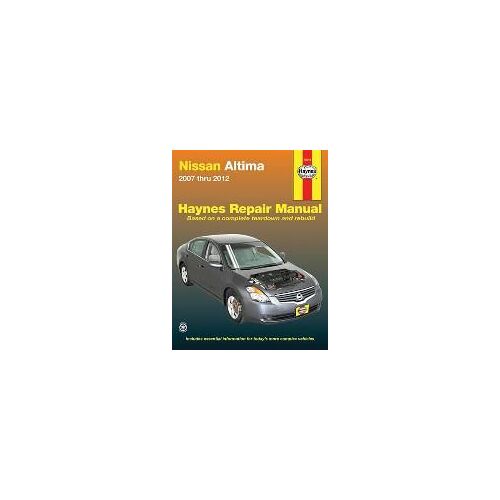 Nissan Altima 2007 Thru 2012