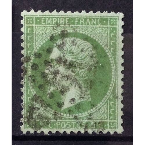 Napoléon - Empire Franc - Dentelé - 5c Vert (Joli N° 20) Obl - Cote 10,00 - France Année 1862 - N21332