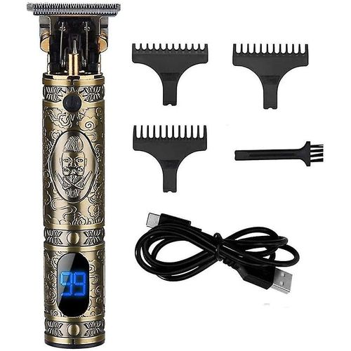 Tondeuse À Cheveux Électrique Pour Hommes Avec Voyant Led (Bronze), Bronze 1