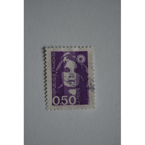Timbre Marianne Du Bicentenaire 0,50 Violet