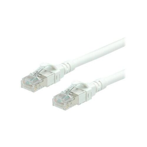 Roline - Cordon de raccordement - RJ-45 (M) pour RJ-45 (M) - 1 m - UTP - CAT 6a - sans halogène, moulé, bloqué - blanc
