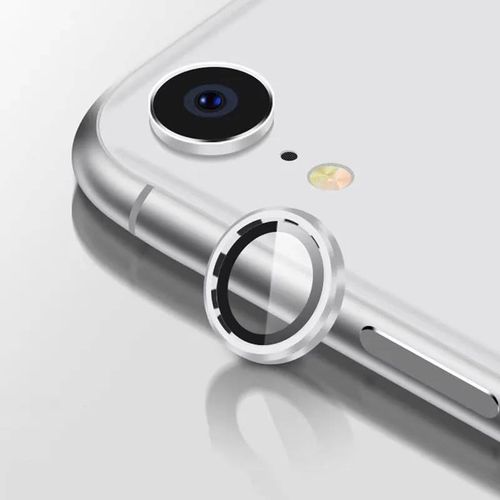 Protecteur De Caméra En Métal Pour Iphone Xr Se 2022 2024 Se2 4 Se3, Anneau D'objectif De Protection En Verre Trempé Sur Se 2 3, Protecteur D'écran Arrière-Silver-For Iphone 7