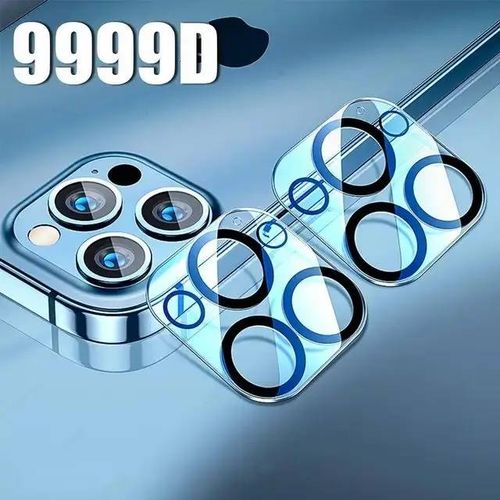 Protecteur D'objectif D'appareil Photo En Diamant Scintillant, 2 Pièces, Pour Apple Iphone 16 15 13 12 Pro Max, Film De Protection D'écran Pour Iphone 16 14plus-13 Pro Or 13 Pro Max-Normal