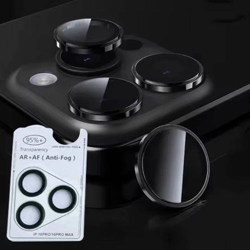 Ar + Af Caméra Lentille Anneau Verre Pour Iphone 17 16 Pro Max 16pro 15plus Lentille Protecteur D'écran Verre Trempé Pour Iphone 16pro Max-For 15pro 15pro Max-Black