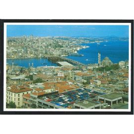 Turquie, Belle Carte Postale Non-Ecrite D'istambul, Vue Du Pont De Galata, Le Bosphore Et Uskudar.