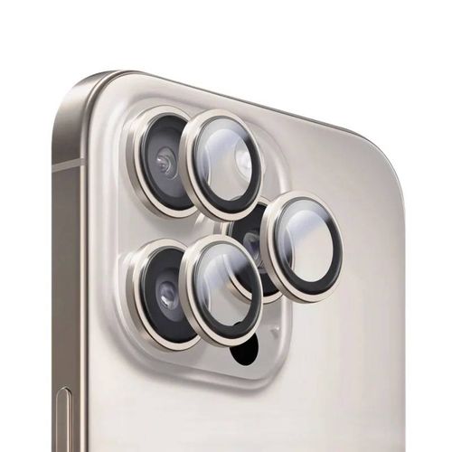 Anneau En Alliage D'objectif En Verre Trempé Pour Iphone 17 16 Pro Max 17air Plus, Protecteur De Caméra En Métal, Couvercle D'objectif Arrière Pour 17pro-For 16 16plus-Titanium