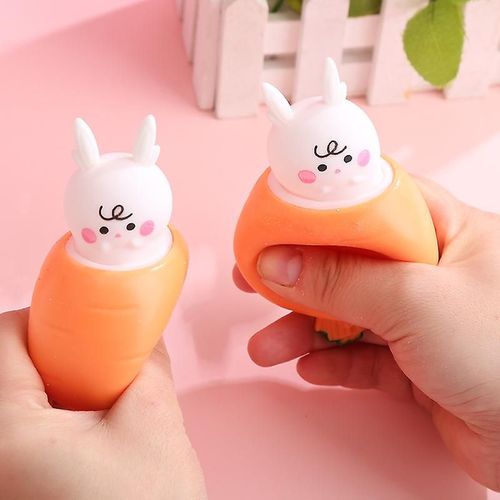 12 Pièces Presser Lapin Sac Porte-Bonheur Ours Pincer Poche Ours Animal Pincer Décompression Jouets Style 5