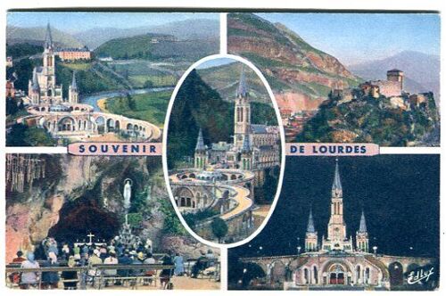Carte Postale - Souvenir De Lourdes - Hautes Pyrénées - 65