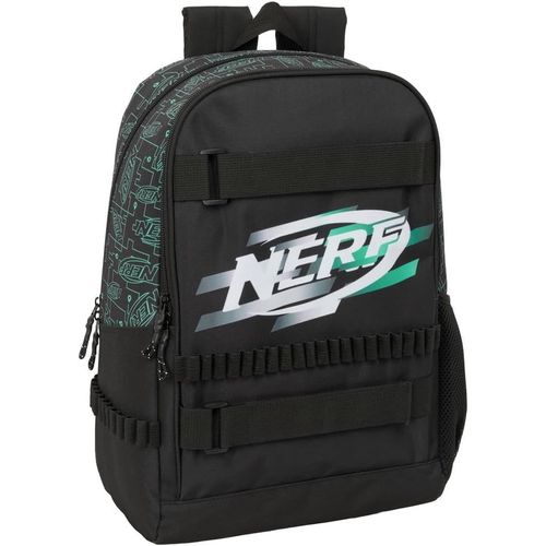 Sfta Nerf Game - Sac À Dos D'école, Adaptable Au Chariot, Idéal Pour Les Enfants De Différents Âges, Confortable Et Polyvalent, Qualité Et Résistance, 31 X 17 X 44 Cm, Noir, M, Décontracté
