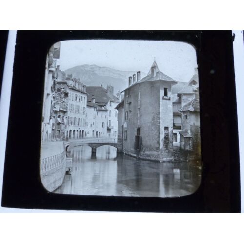 Plaque De Verre Pour Lanterne Magique / Annecy En Savoie