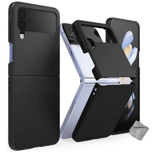 Housse Etui Coque Rigide Avant Et Arrière Pour Samsung Galaxy Z Flip 4 5g - Noir