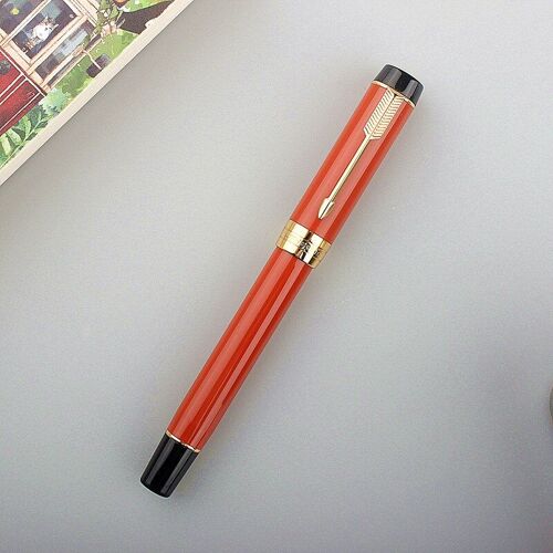 Stylo Plume En Résine Noire, 100 °, Iridium Ef/F/M/Plume Coudée Avec Convertisseur D'encre, Stylo Cadeau Pour Bureau Et École