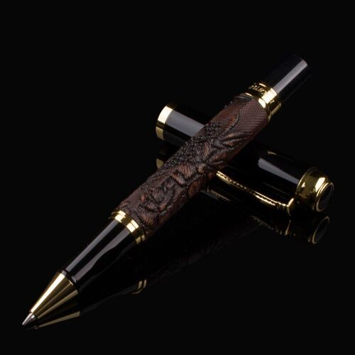 Dikawen-Stylo À Bille À Bille Brun Et Doré, Nouveau Modèle, 891, Fleur De Culture Riche, 4 Styles, Pour Le Meilleur Cadeau Des Affaires